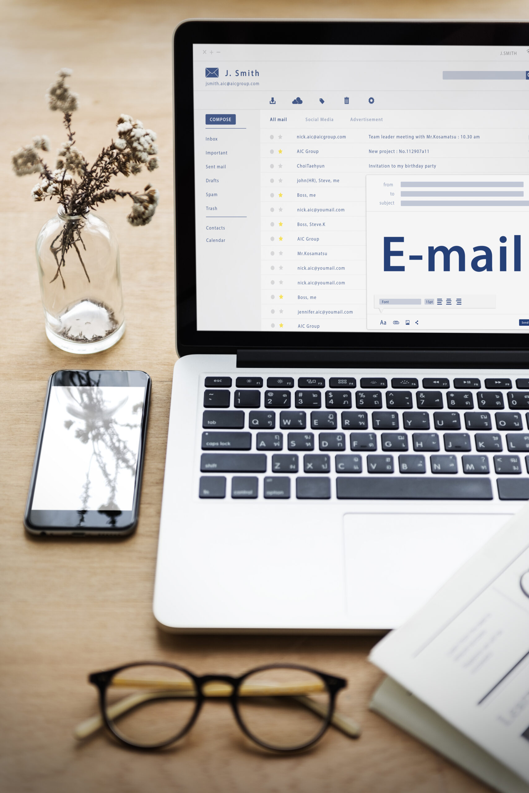 Online Message Communication Connection Concept web design